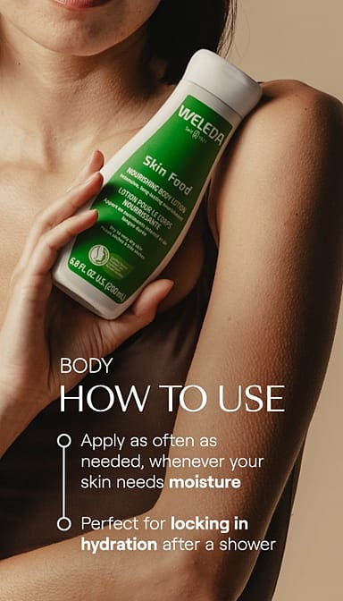 skin food nährende body lotion weleda - weleda