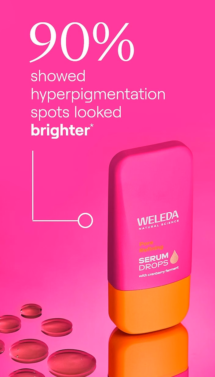 Pore Refining Vitamin C Booster Serum Drops - Weleda