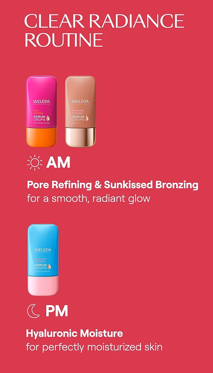 Pore Refining Vitamin C Booster Serum Drops - Weleda