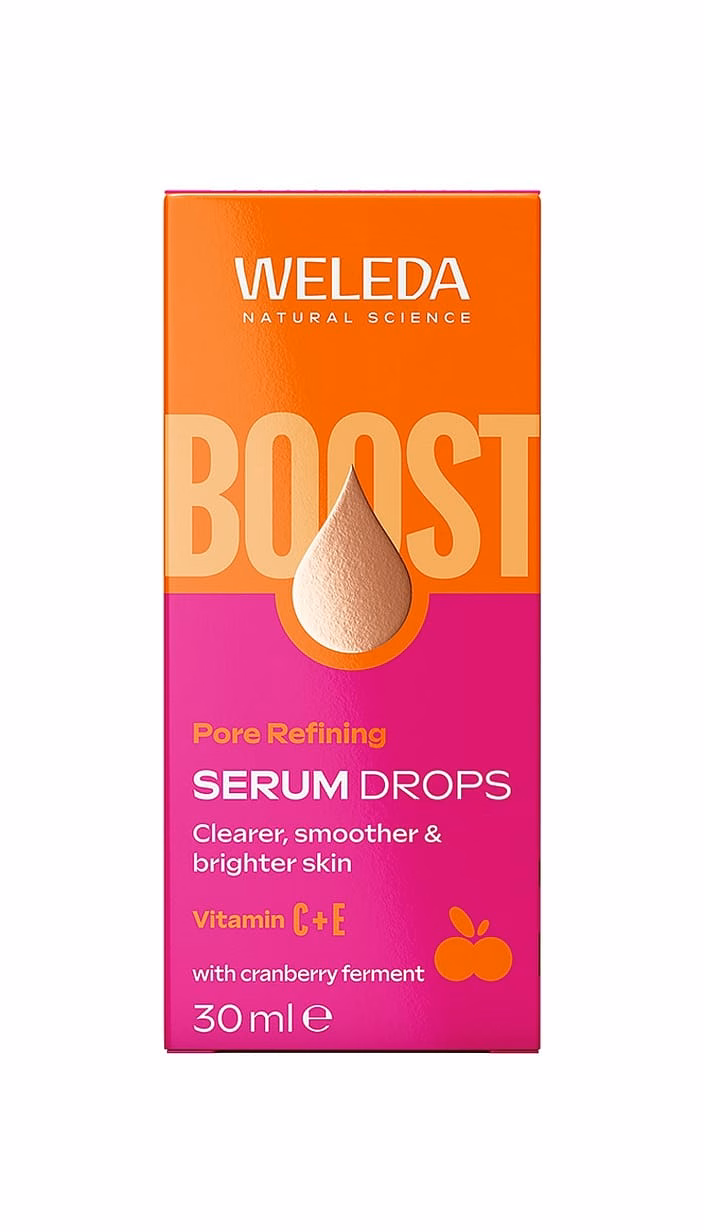 Pore Refining Vitamin C Booster Serum Drops - Weleda