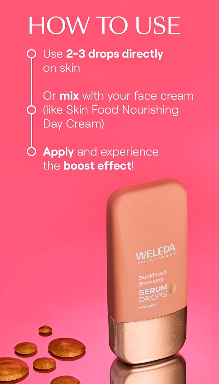Sunkissed Bronzing Booster Tropfen Serum - Weleda