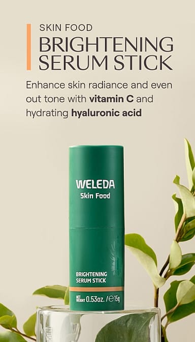 haut essen aufhellung serum stick - weleda