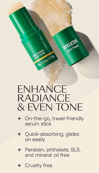 haut essen aufhellung serum stick - weleda