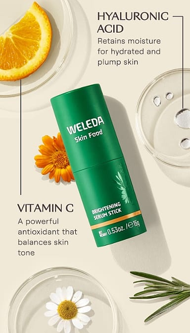 haut essen aufhellung serum stick - weleda